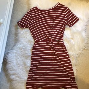 Stripped cut out dress